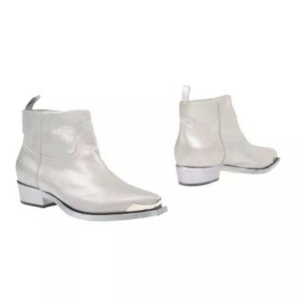 Phillipe Model Platinum Ankle Boots